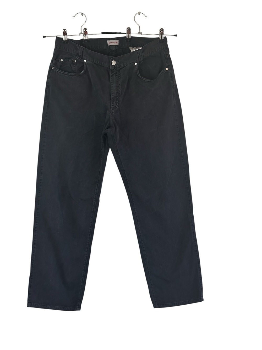 Vintage Versace Classic Black Made in Italy Straight Leg Jeans Men’s Size 38